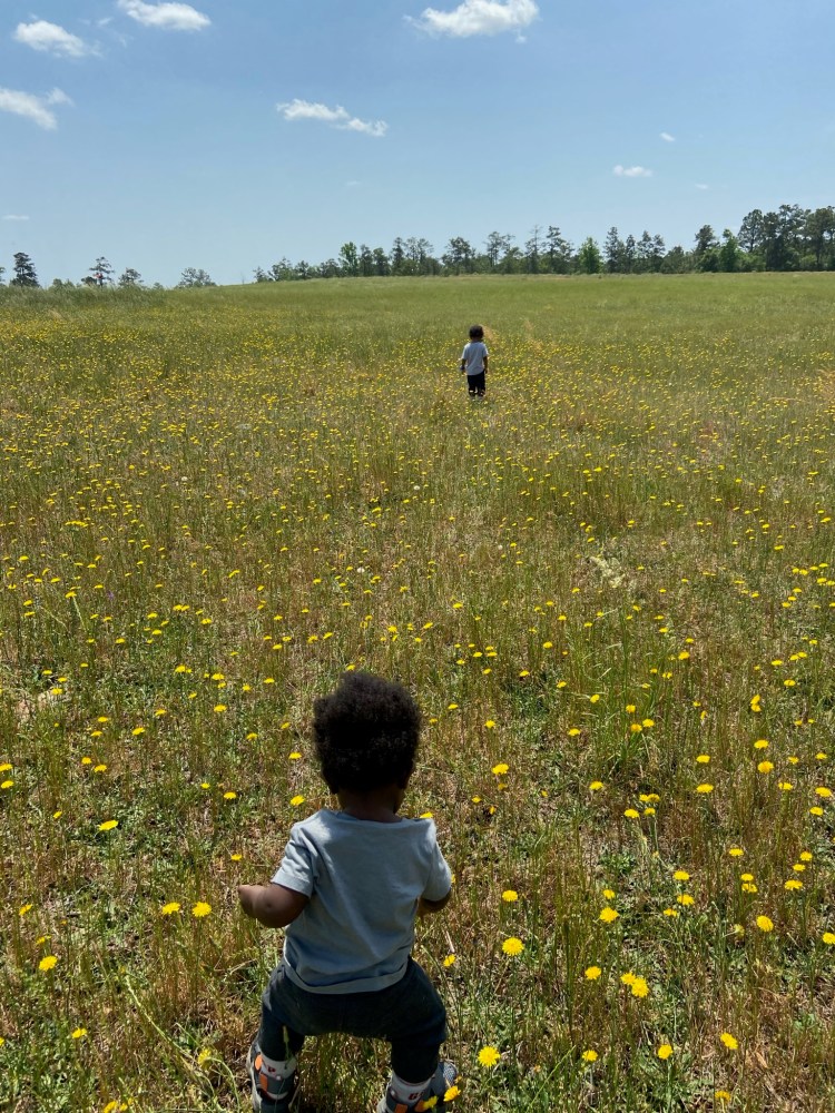 Building confidence to walk forward independently.